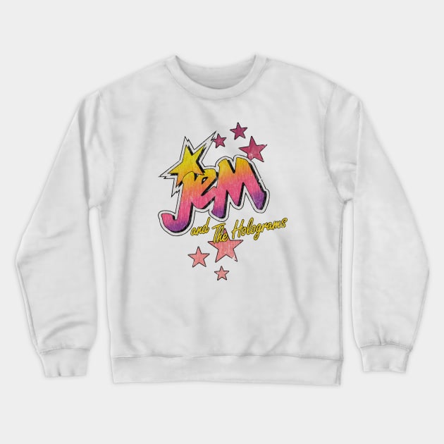 Vintage Jem and the holograms Logo Crewneck Sweatshirt by OniSide